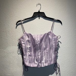 Princess core fairy core grunge fairy lavender corset top! Size M 🧚🏼‍♀️✨